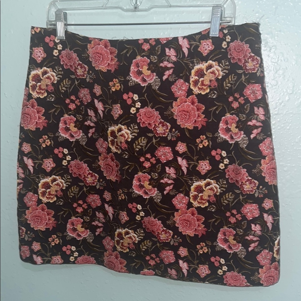 LOFT Pink and Orange Mini Pencil Skirt for Night Out - Picture 1 of 7